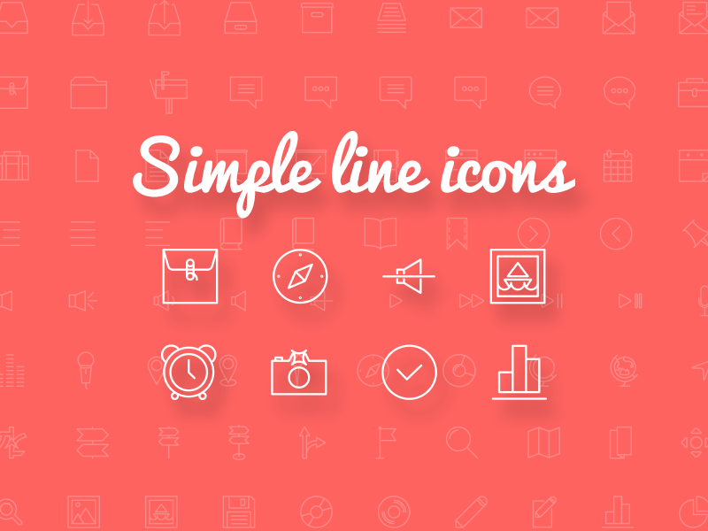 Simple Line Icons - 100+ free icons